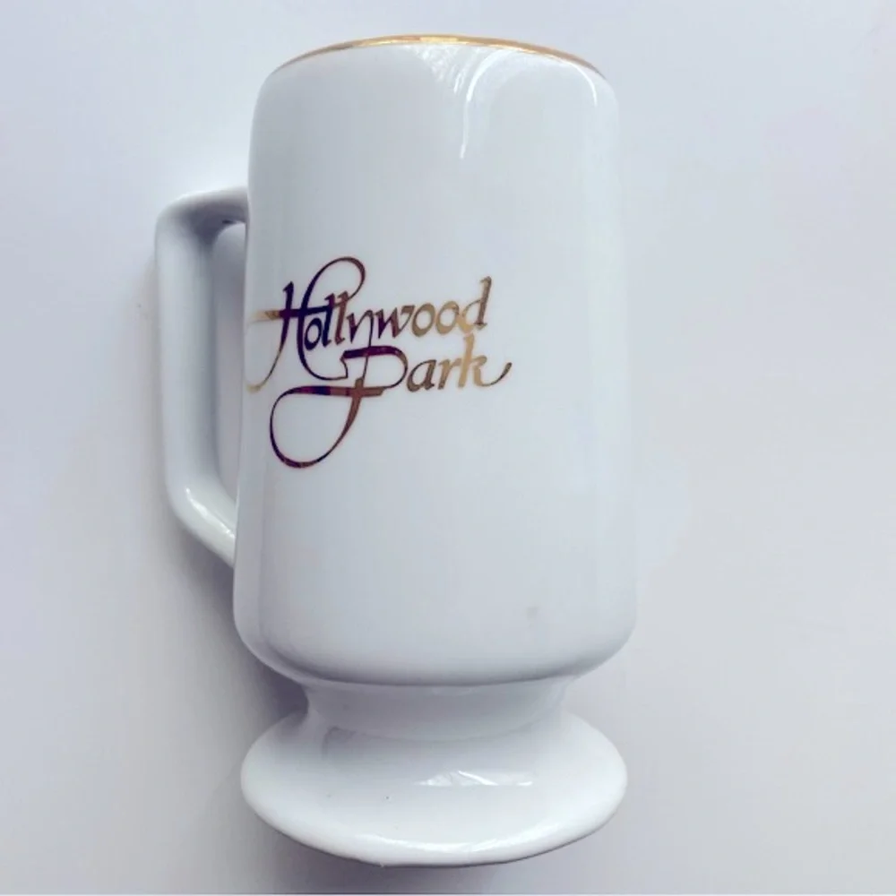 Horse Racing, Hollywood Gold Cup Park, Set of 2, Commemorative Cups, 195…